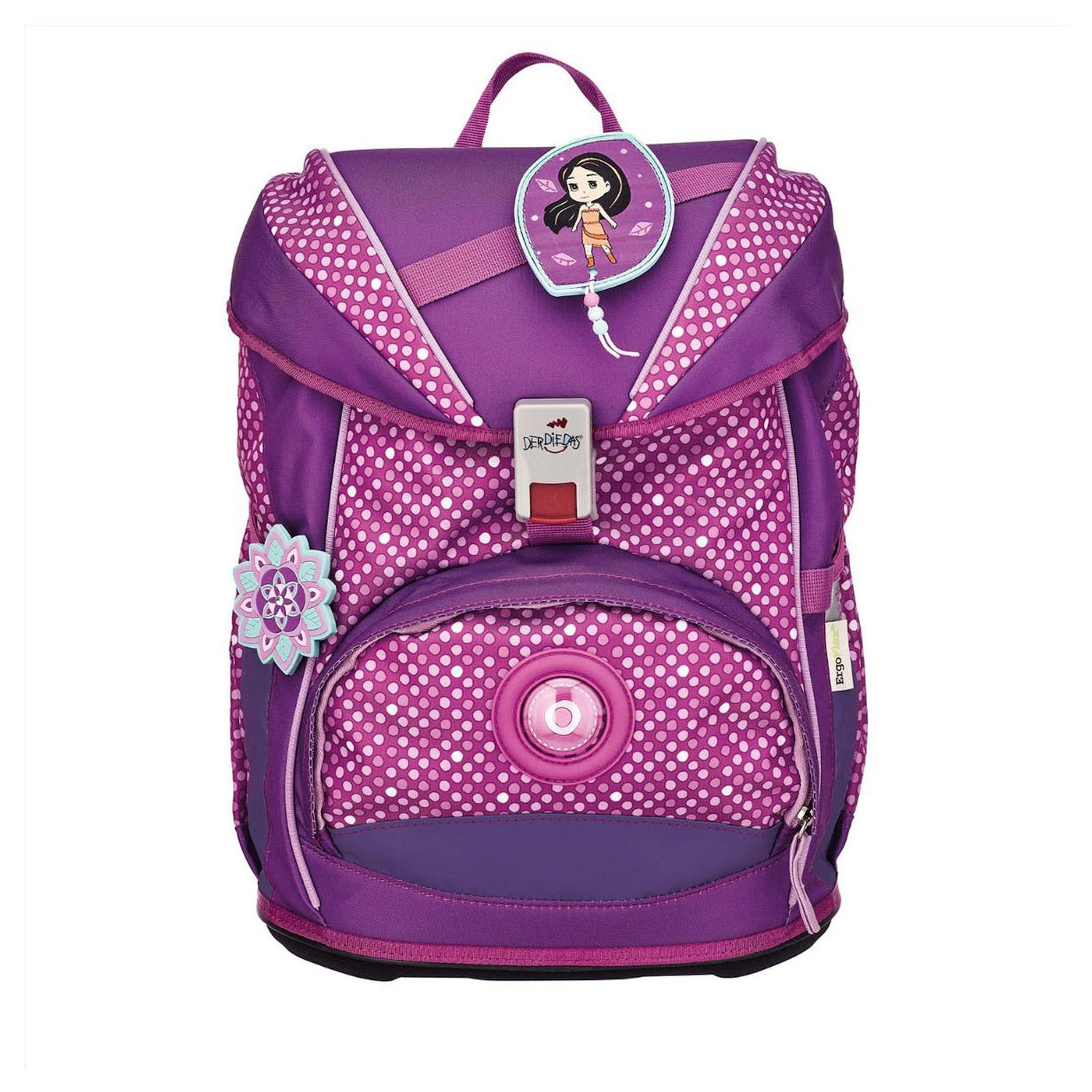 DerDieDas ErgoFlex Buttons- Schulranzen Set 5tlg. Mit Buttons 800g 4 DerDieDas ErgoFlex Buttons- Schulranzen Set 5tlg. Mit Buttons 800g – Bild 2