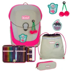 Scout Sunny II DIN - Schulranzen Set 4tlg.